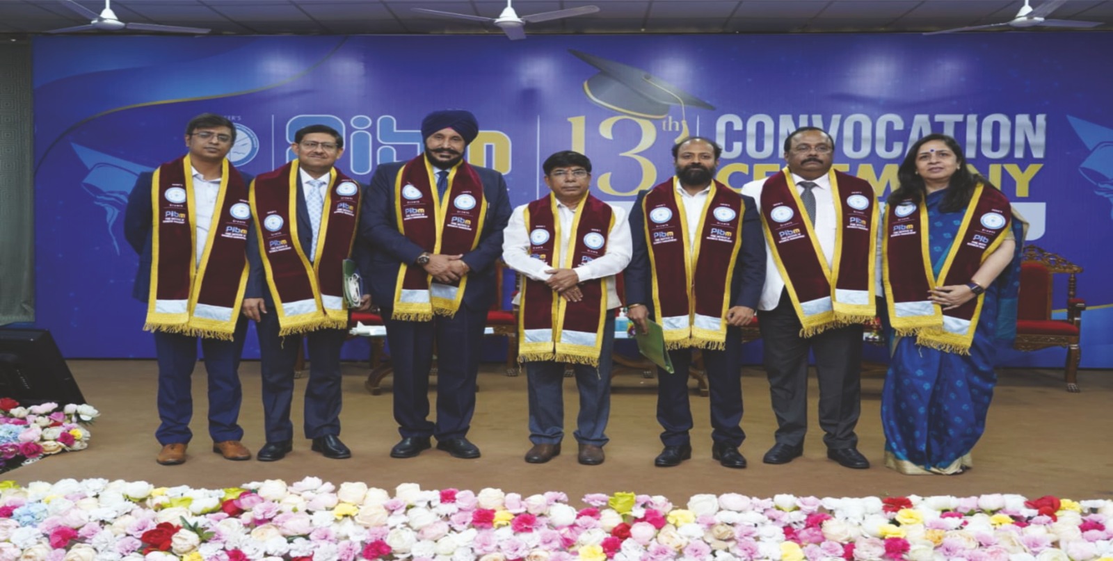 Dr J P Singh at PIBM 13th CONVOCATION with HRD Minister Government of India